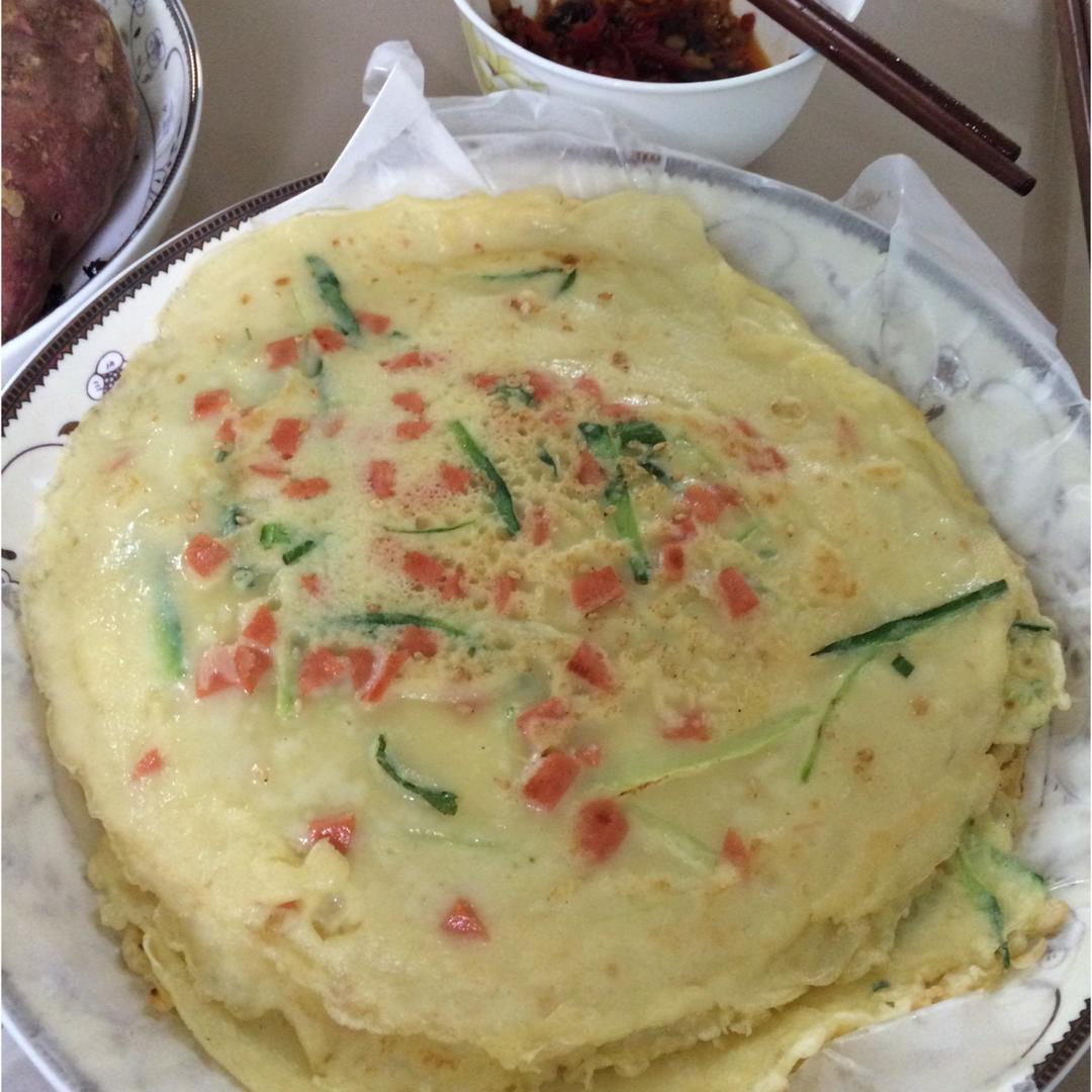 培根香葱鸡蛋饼