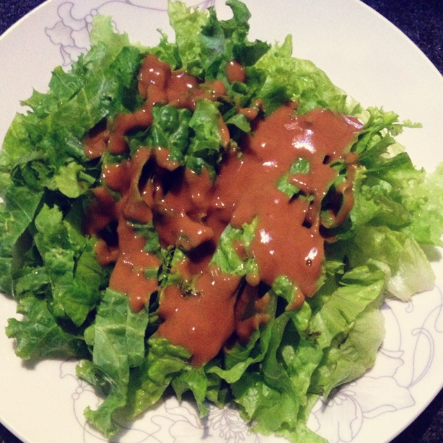 芝麻酱拌生菜