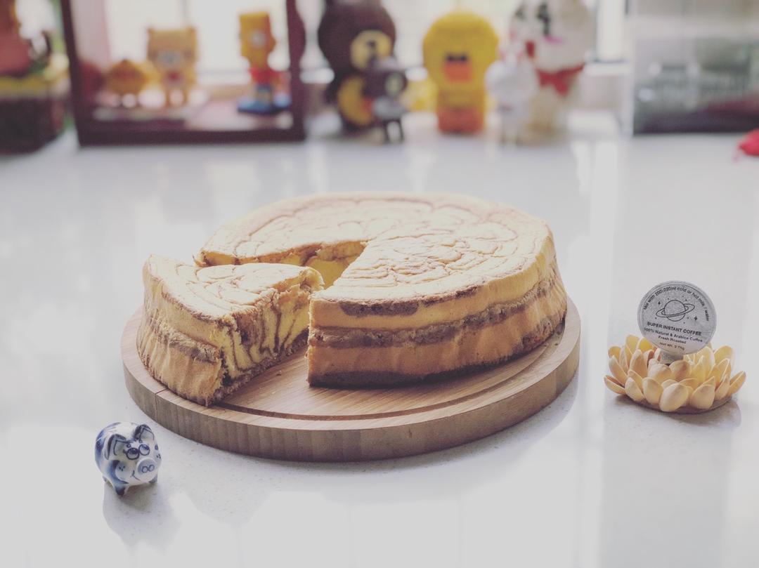 双色拉花戚风蛋糕