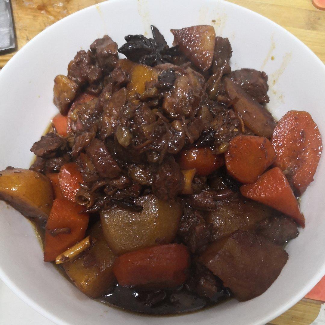 红烧牛肉（正宗回族做法）―鸭梨1