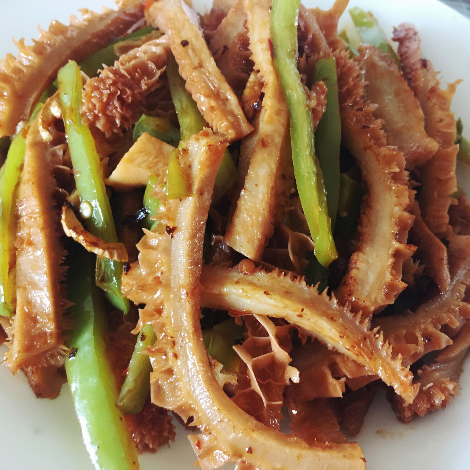 青椒炒牛肚