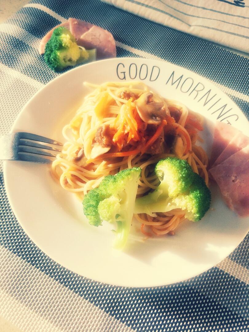 黑椒牛柳炒意面