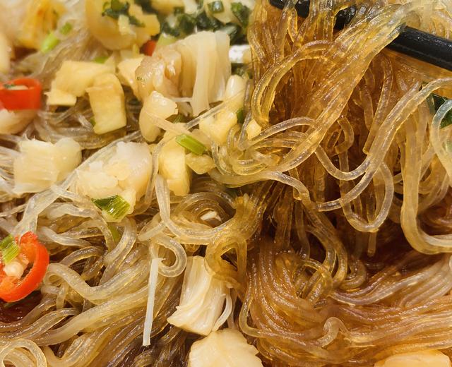 快手又好吃到没朋友的干贝蒜蓉蒸粉丝,次次光盘的做法