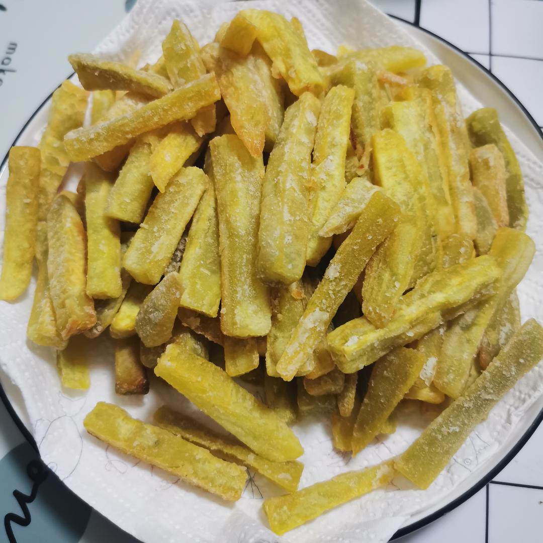 自制炸红薯条（比外边卖的更好吃）