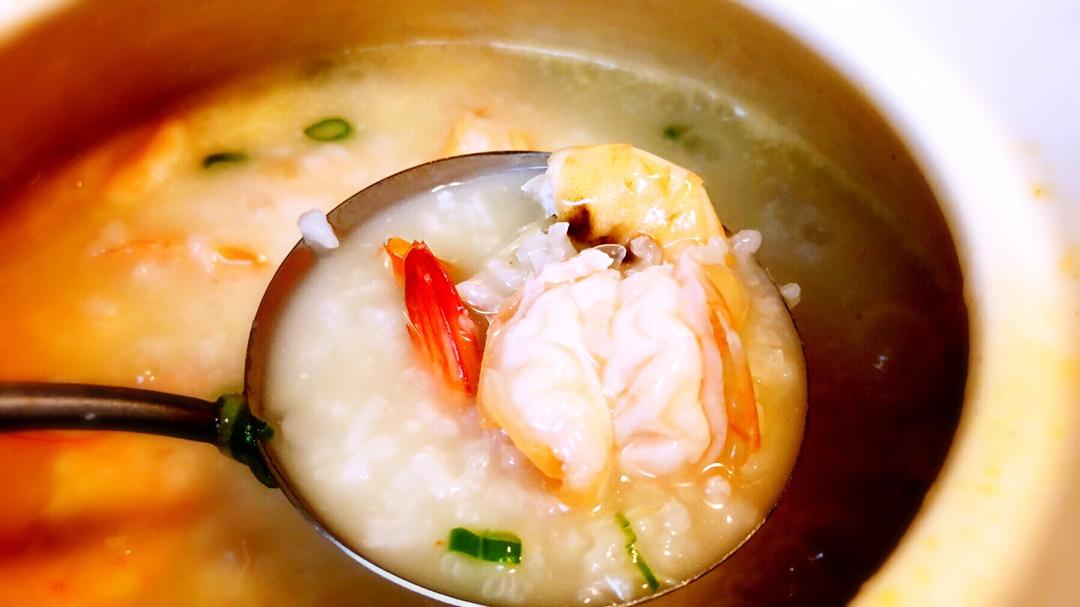 鲜虾砂锅粥
