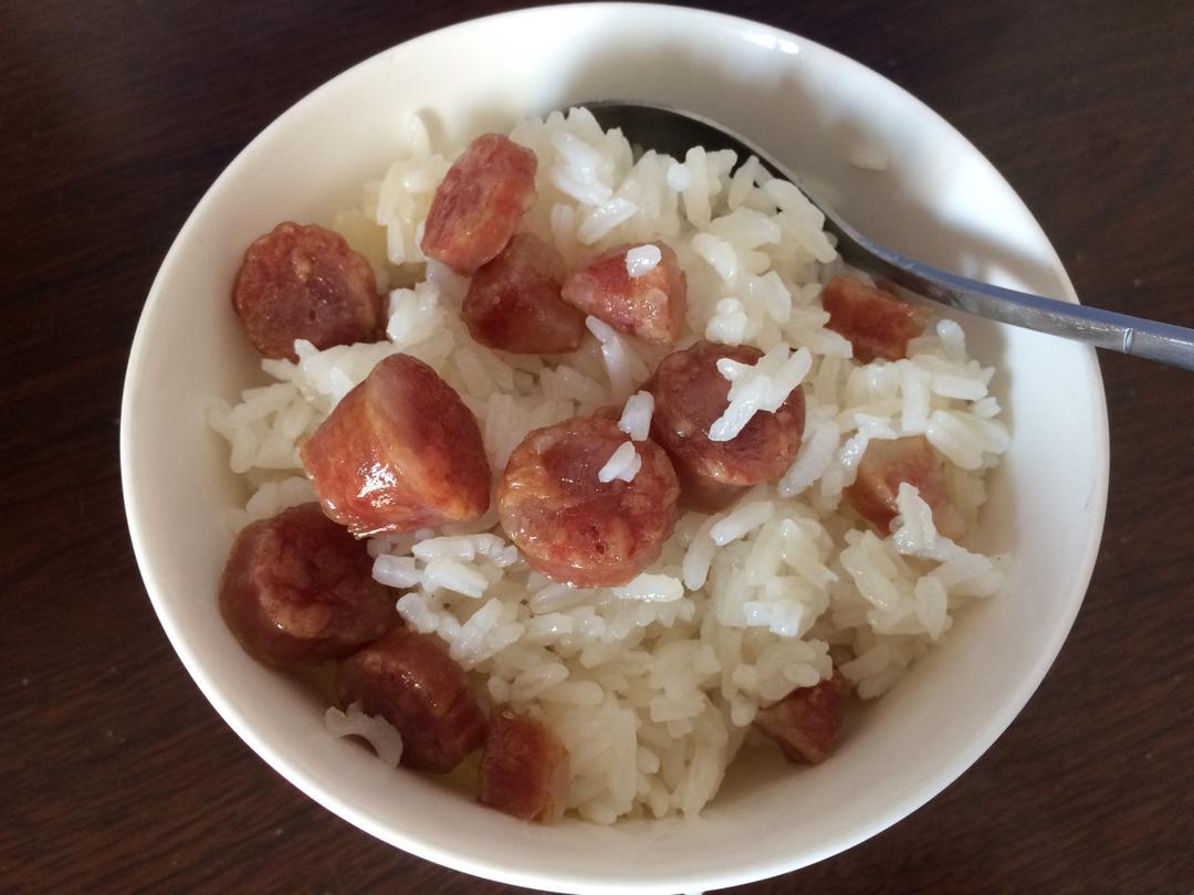 电饭锅版香菇腊肠饭