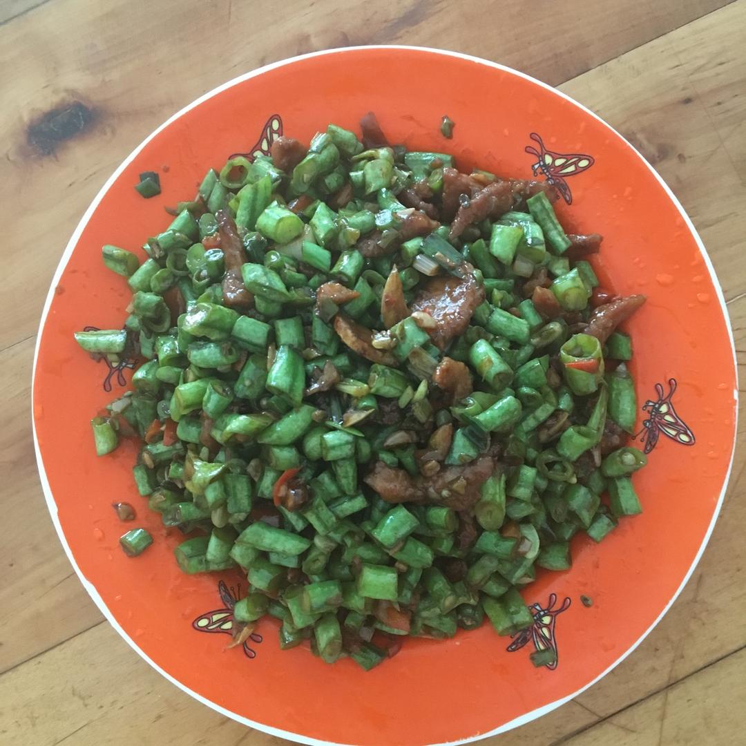 肉沫豆角下饭菜
