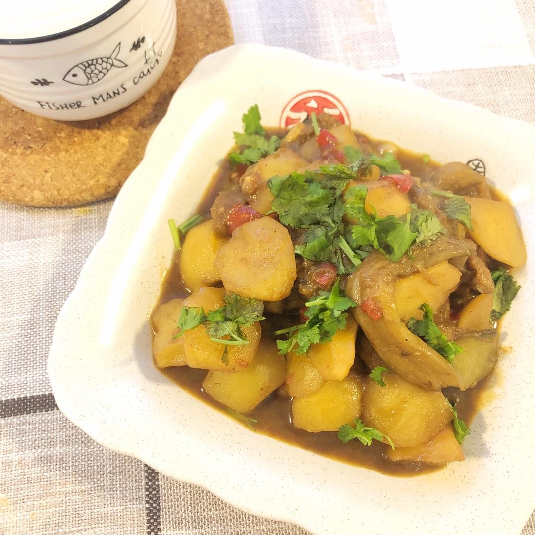 土豆炖茄子