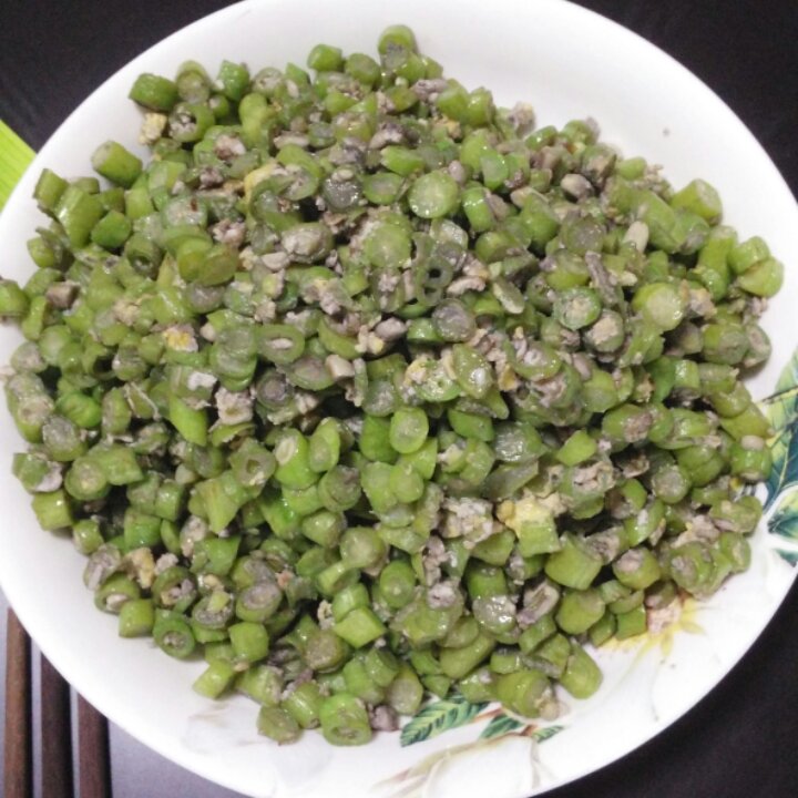 豆角炒鸡蛋