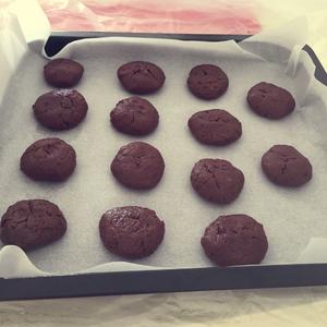 芝士夹心巧克力蔓越梅饼干的做法 步骤8