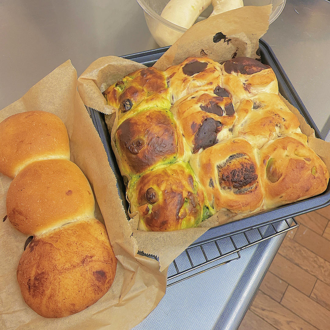 经典豆沙小餐包·低糖油（一次发酵）低脂红豆面包