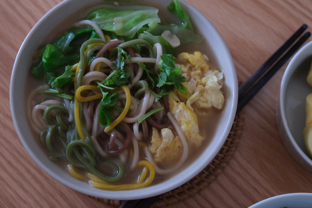 炝锅蔬菜面（素版）