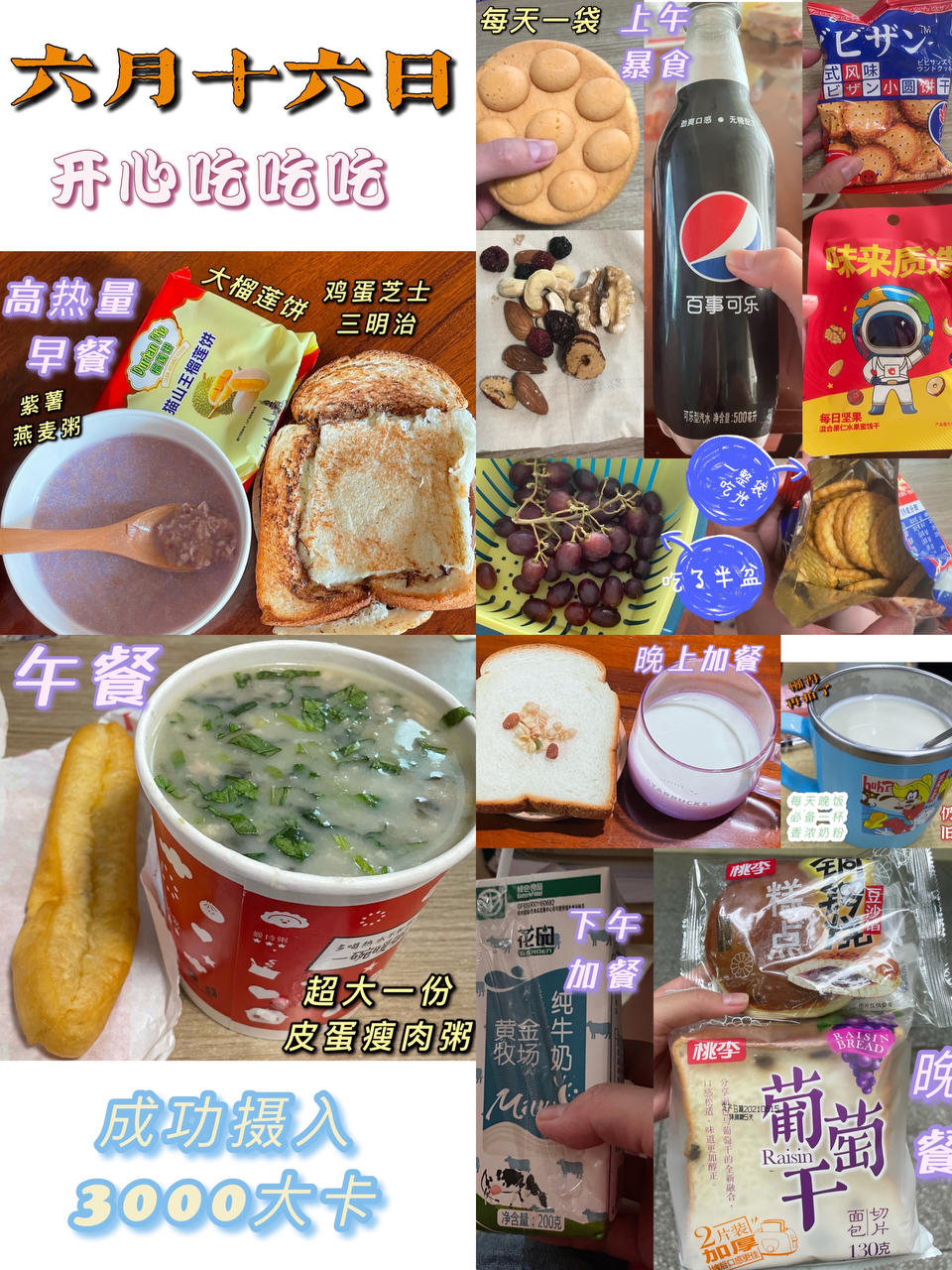 每日饮食打卡
