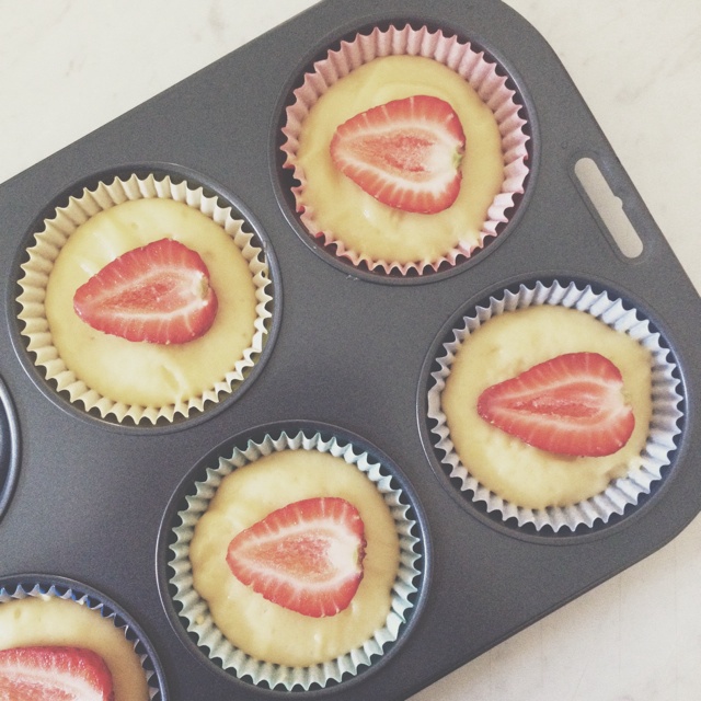 一整颗草莓の马芬