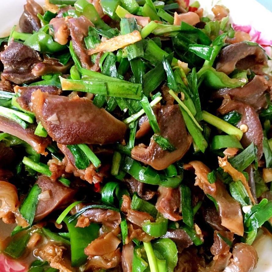 香葱鸡胗的做法