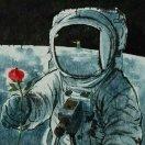 池塘边荷叶下躲着一只小青蛙