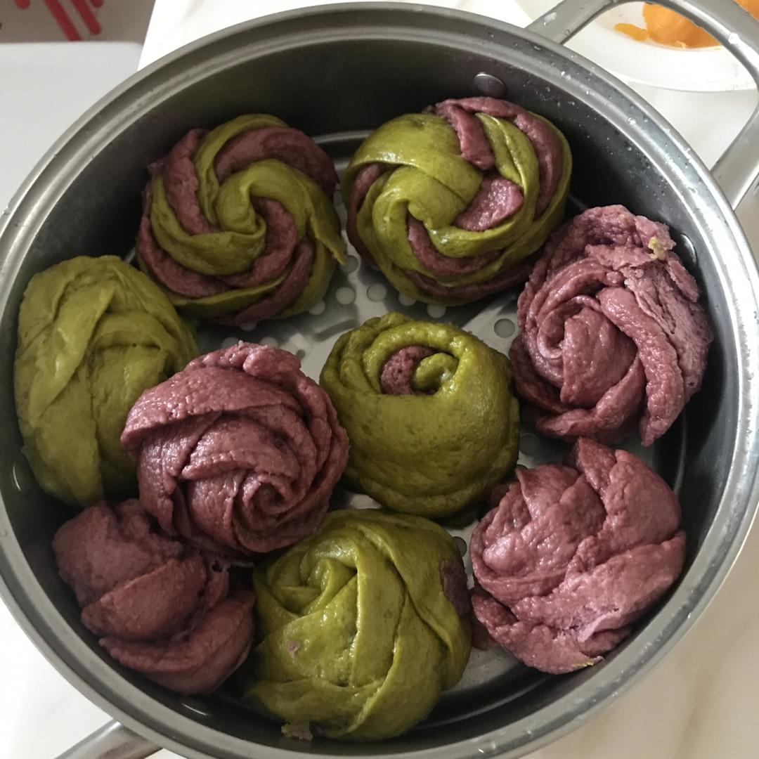 玫瑰花馒头