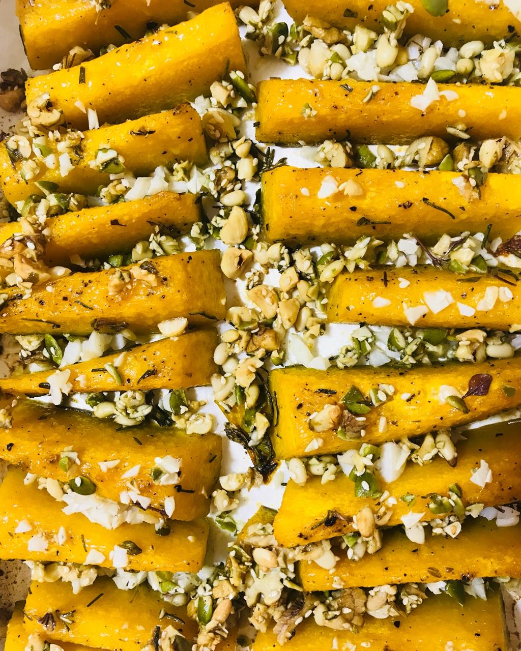 【健康三餐】坚果香烤素奶酪南瓜