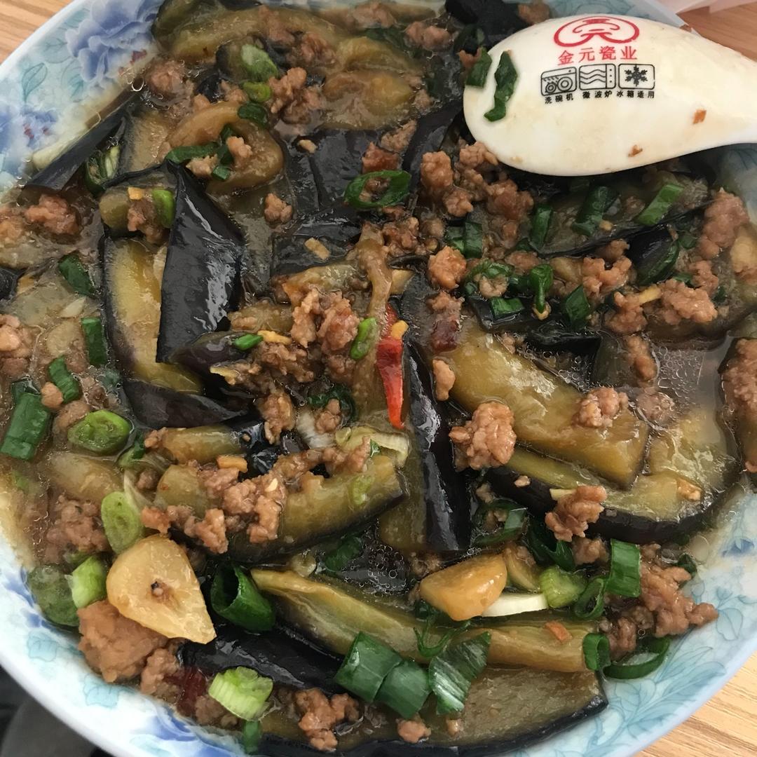 红烧肉沫茄子