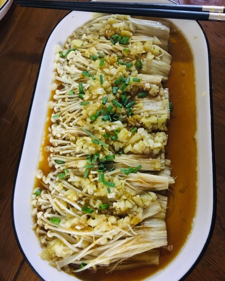 蒜蓉蒸金针菇