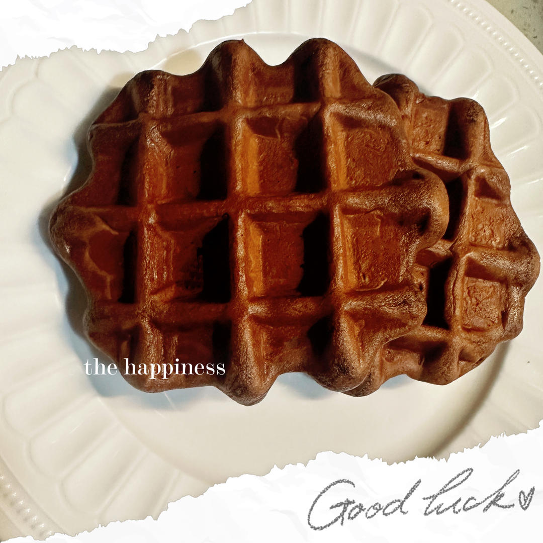 可可糯米华夫饼