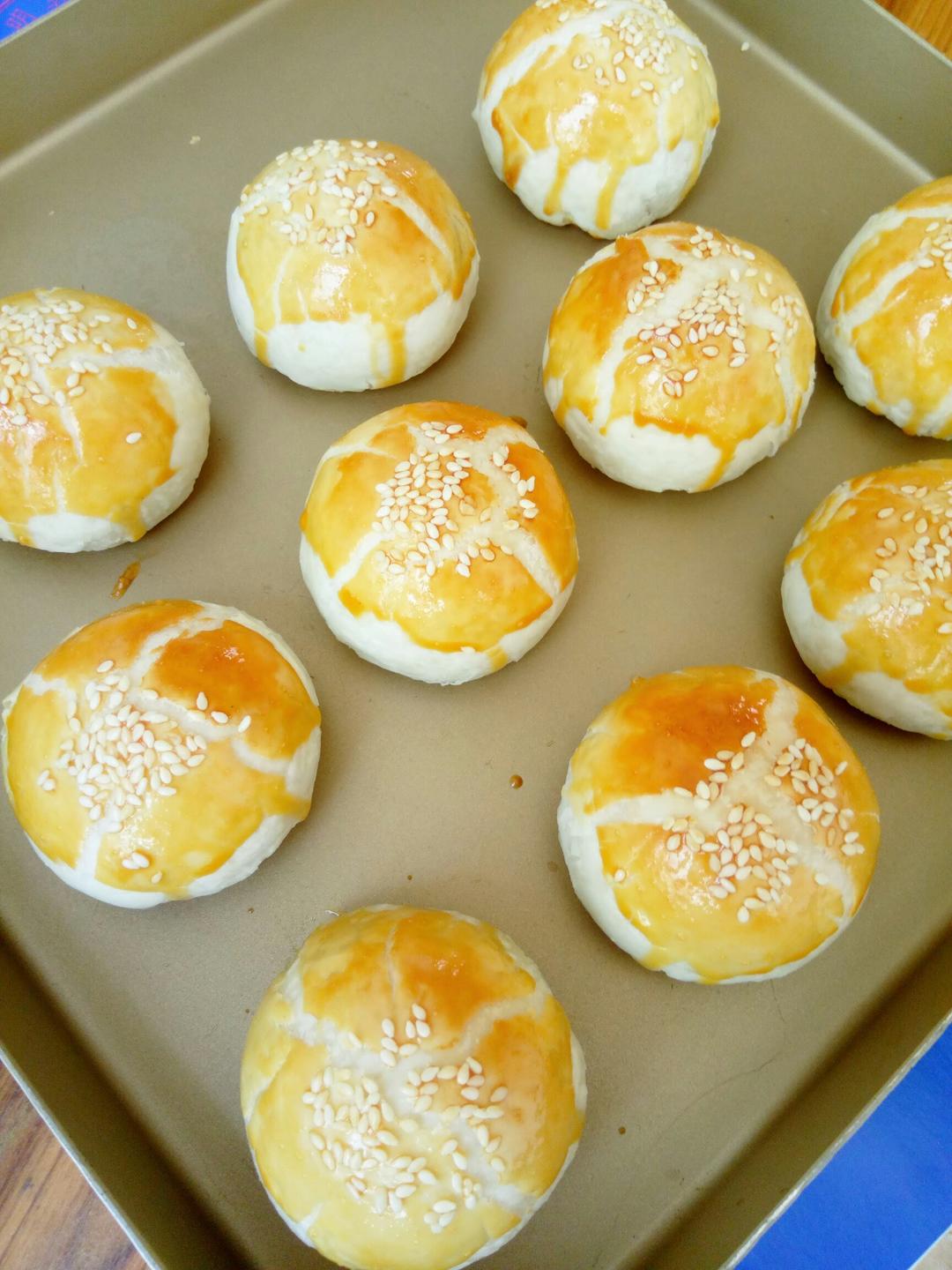 叶雨小溪做的不用揉出膜,不用醒面就能酥掉渣的中式酥皮点心