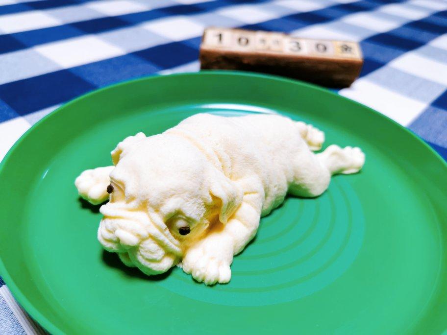 沙皮狗，脏脏小奶狗，巧克力慕斯狗，仿真卡通动物慕斯