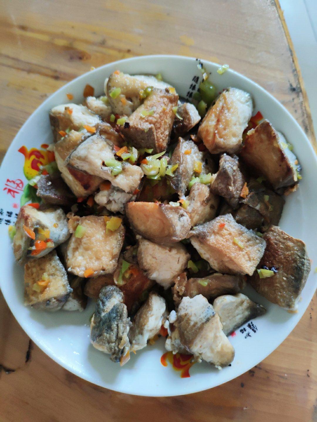 青椒炒臭豆腐