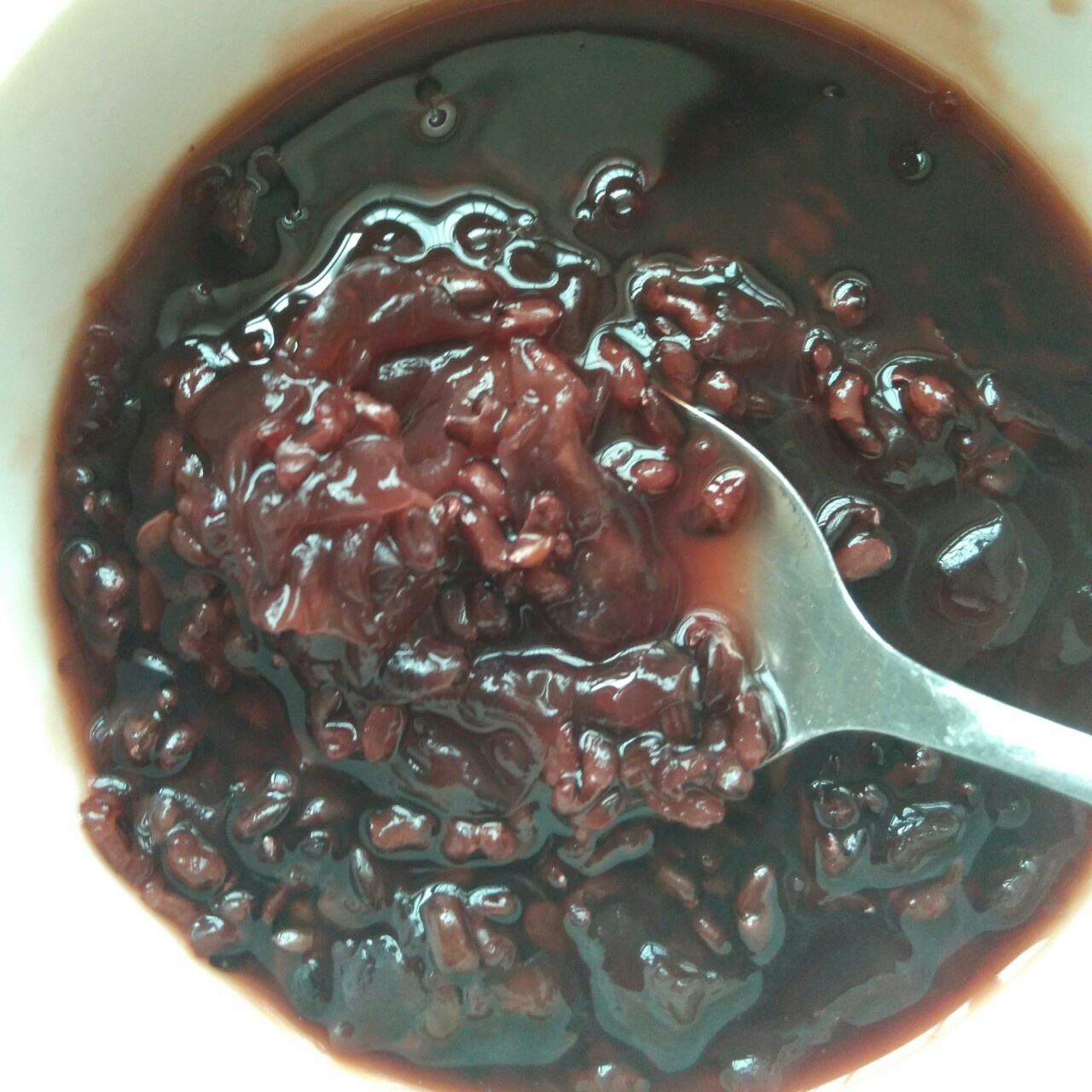 自然而然-15做的黑米粥