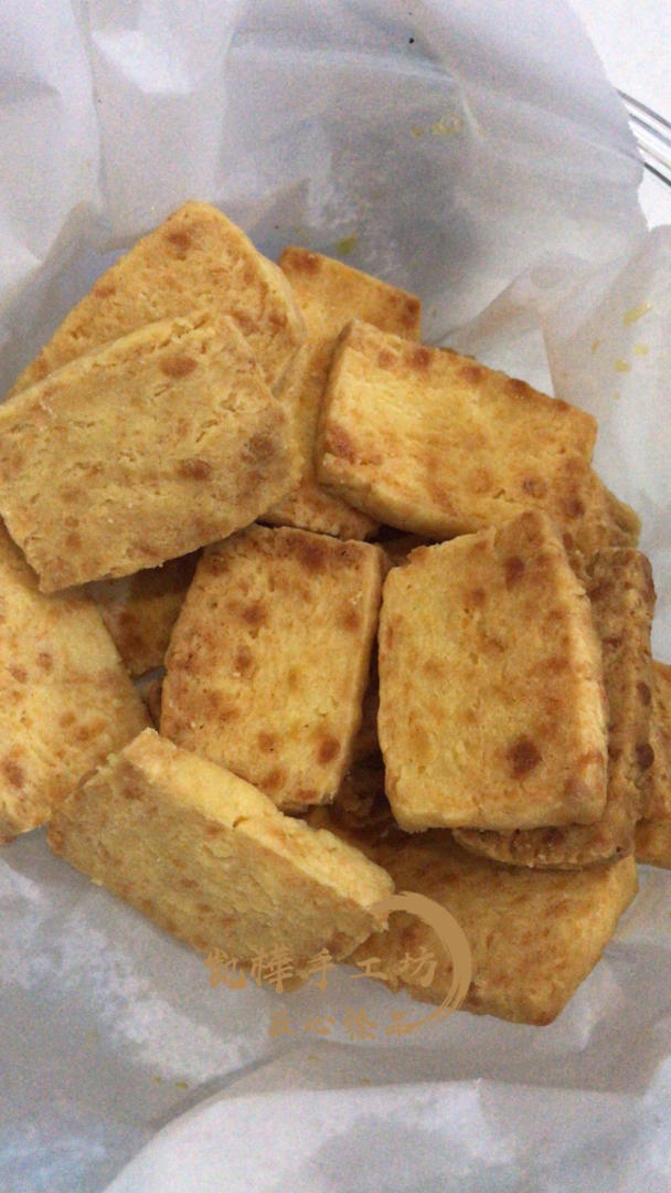 ㊙️免打发，零失败❗️好吃到爆炸的黄金芝士咸味饼干