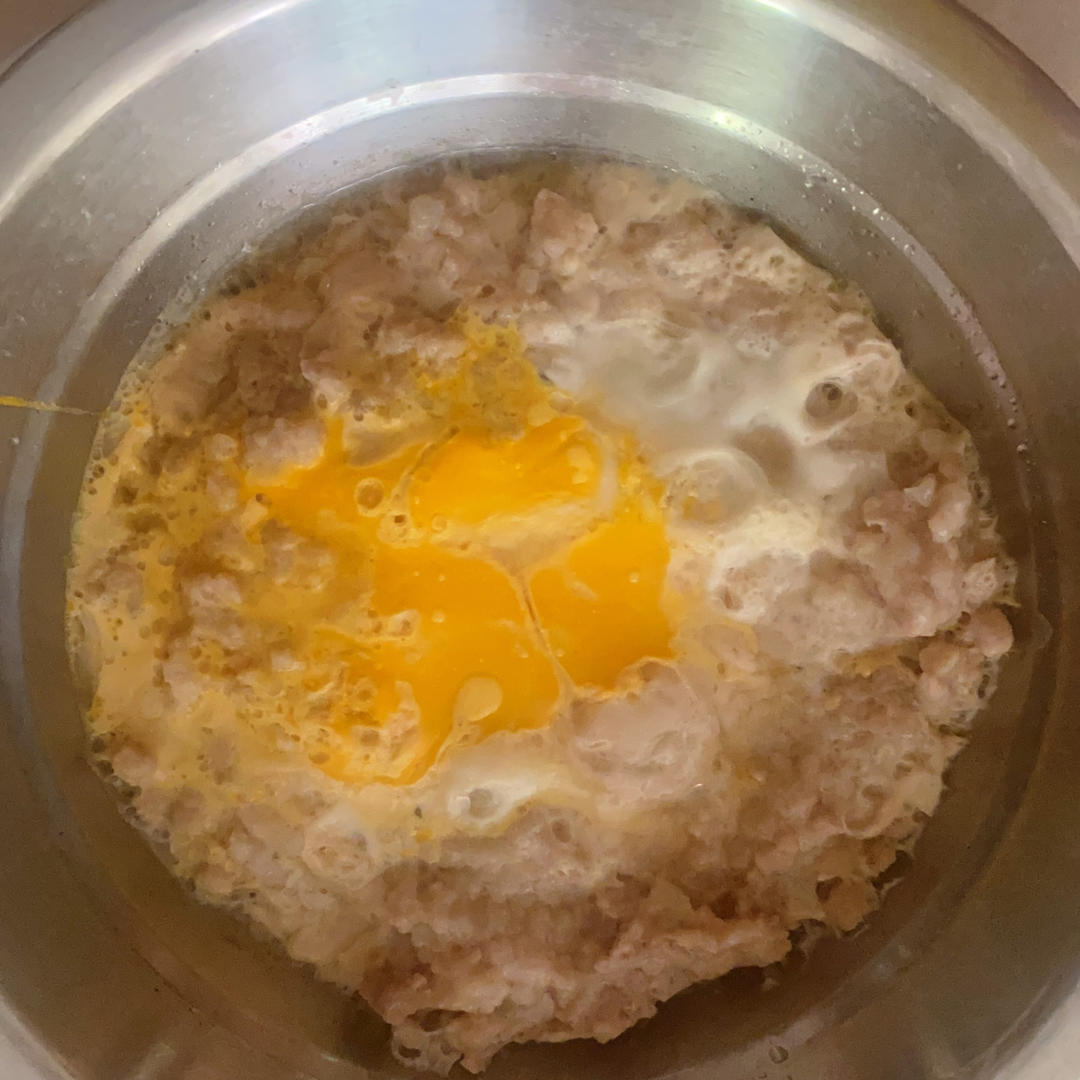 简单又好吃的肉饼蒸蛋