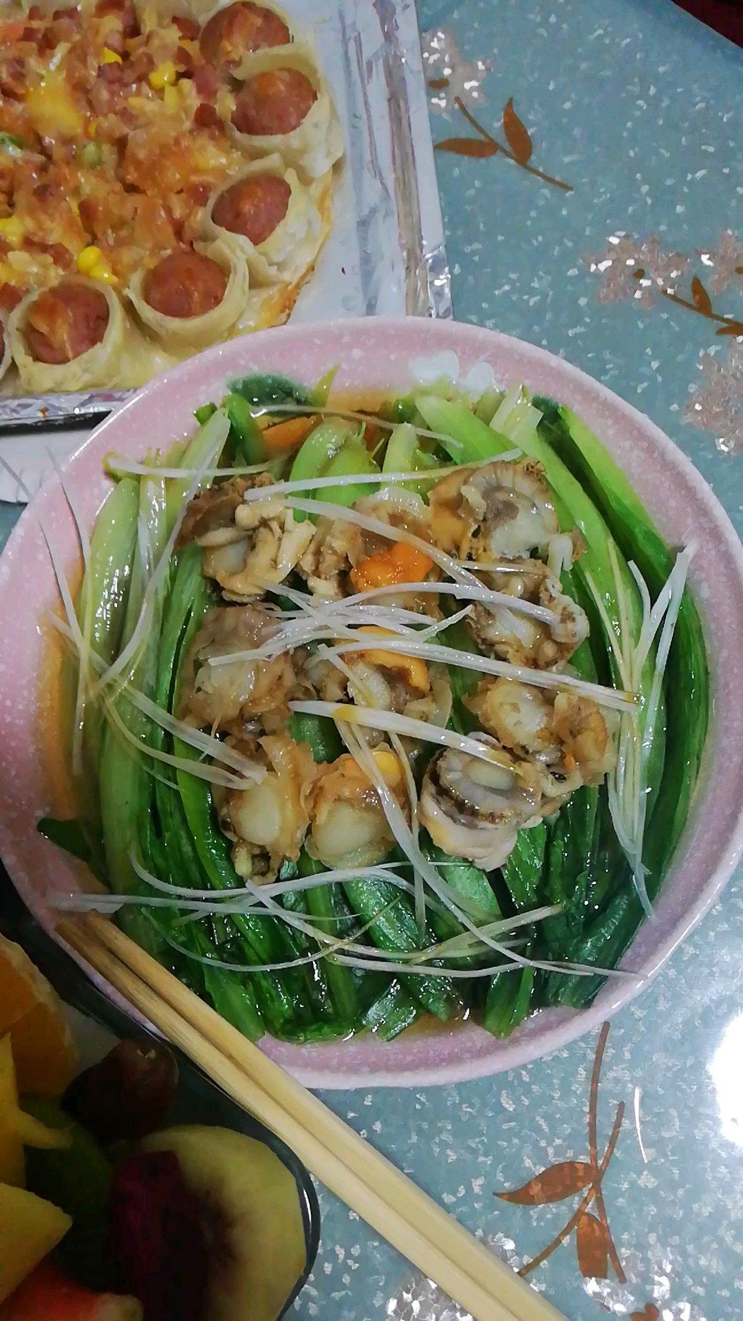 白灼油麦菜
