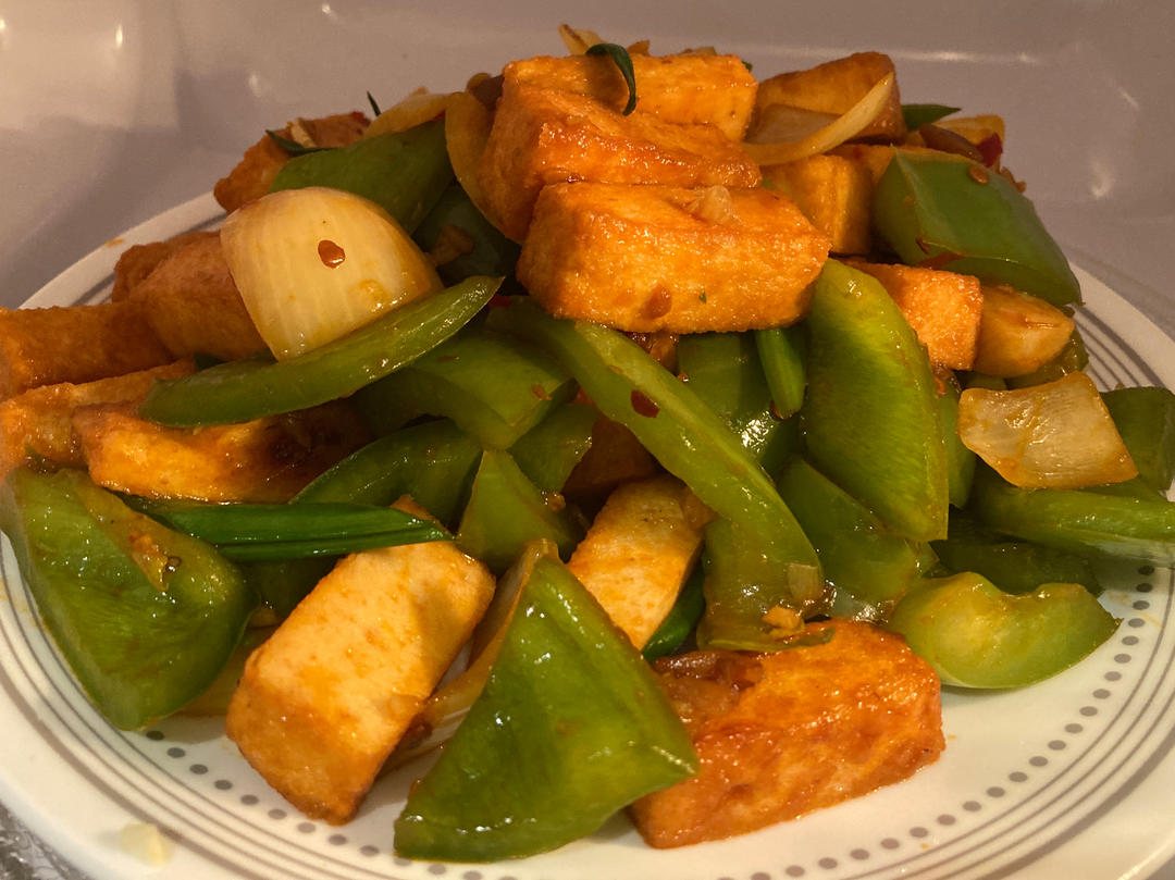 葱烧鱼豆腐