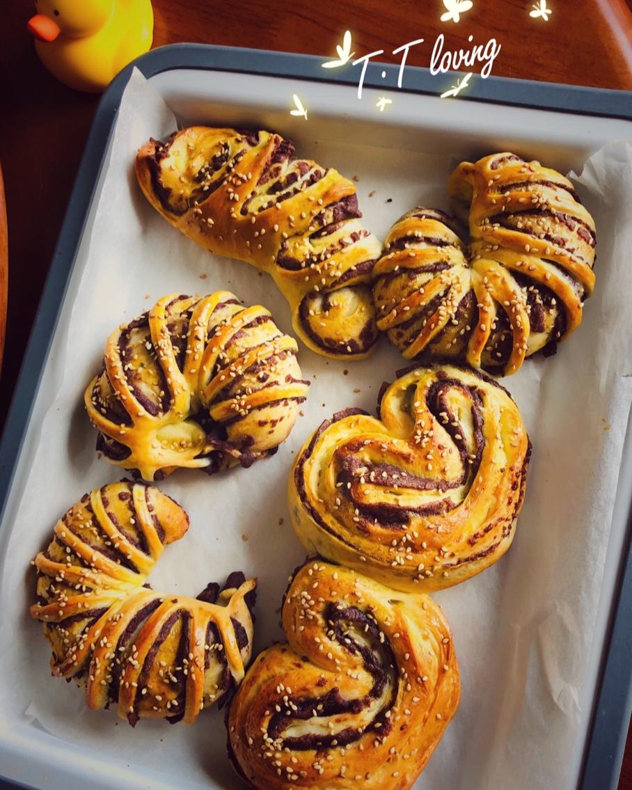 豆沙面包|包含5种整形方法|干货篇