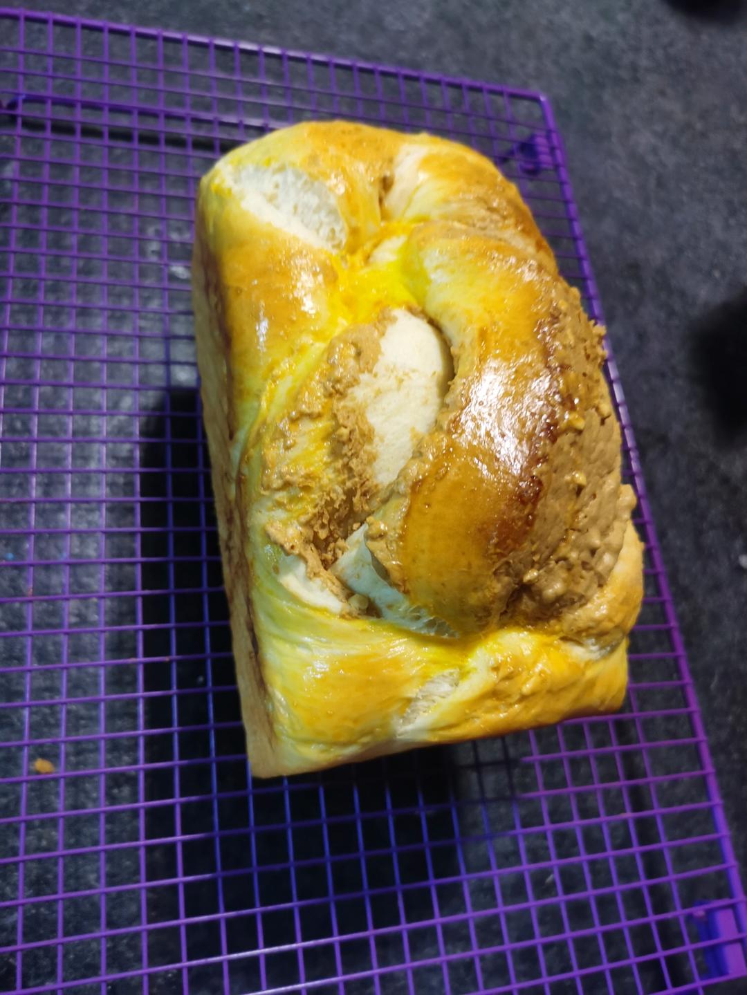 香葱肉松手撕吐司