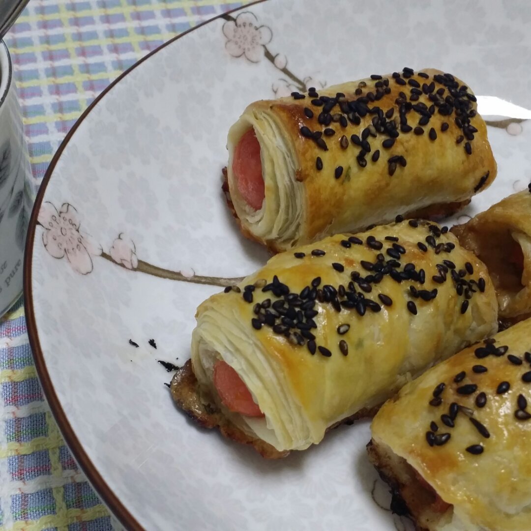 快手早餐——飞饼香肠小卷