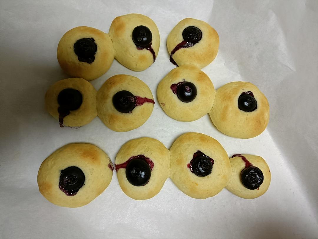 蓝莓山药小饼，无水无油，松软好吃，健脾养胃