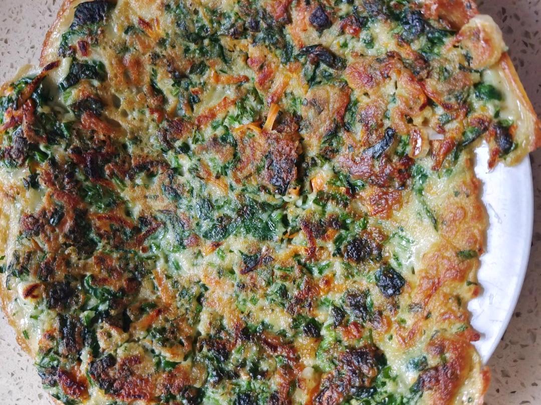 专治不爱吃菜——喷香芹菜土豆胡萝卜鸡蛋饼