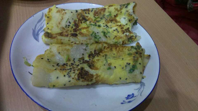 葱花鸡蛋饼