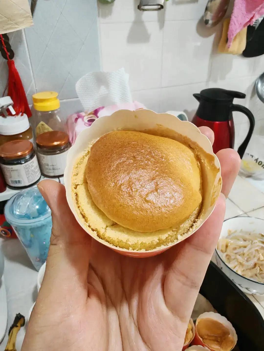 空气炸锅纸杯戚风蛋糕