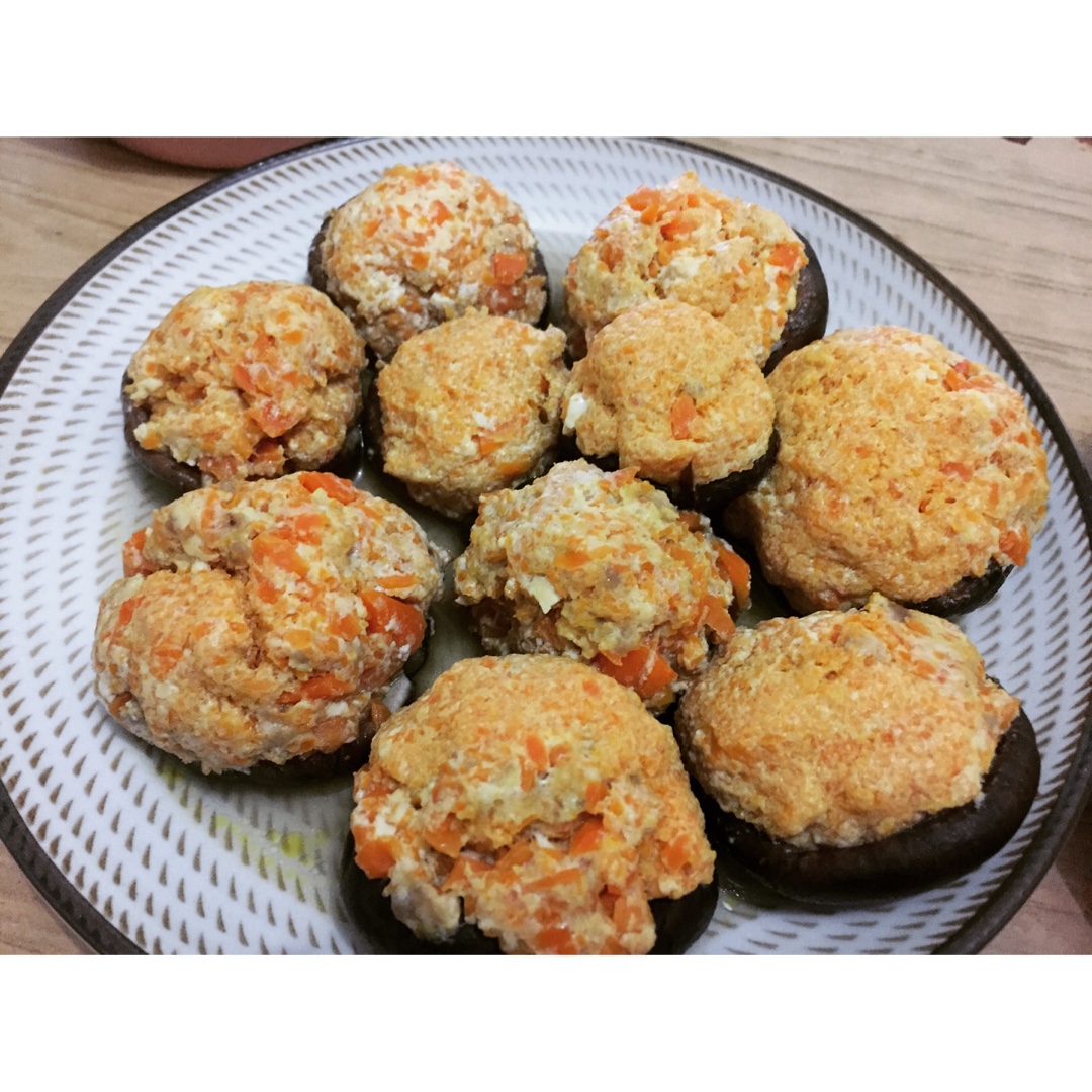 豆腐肉末酿香菇