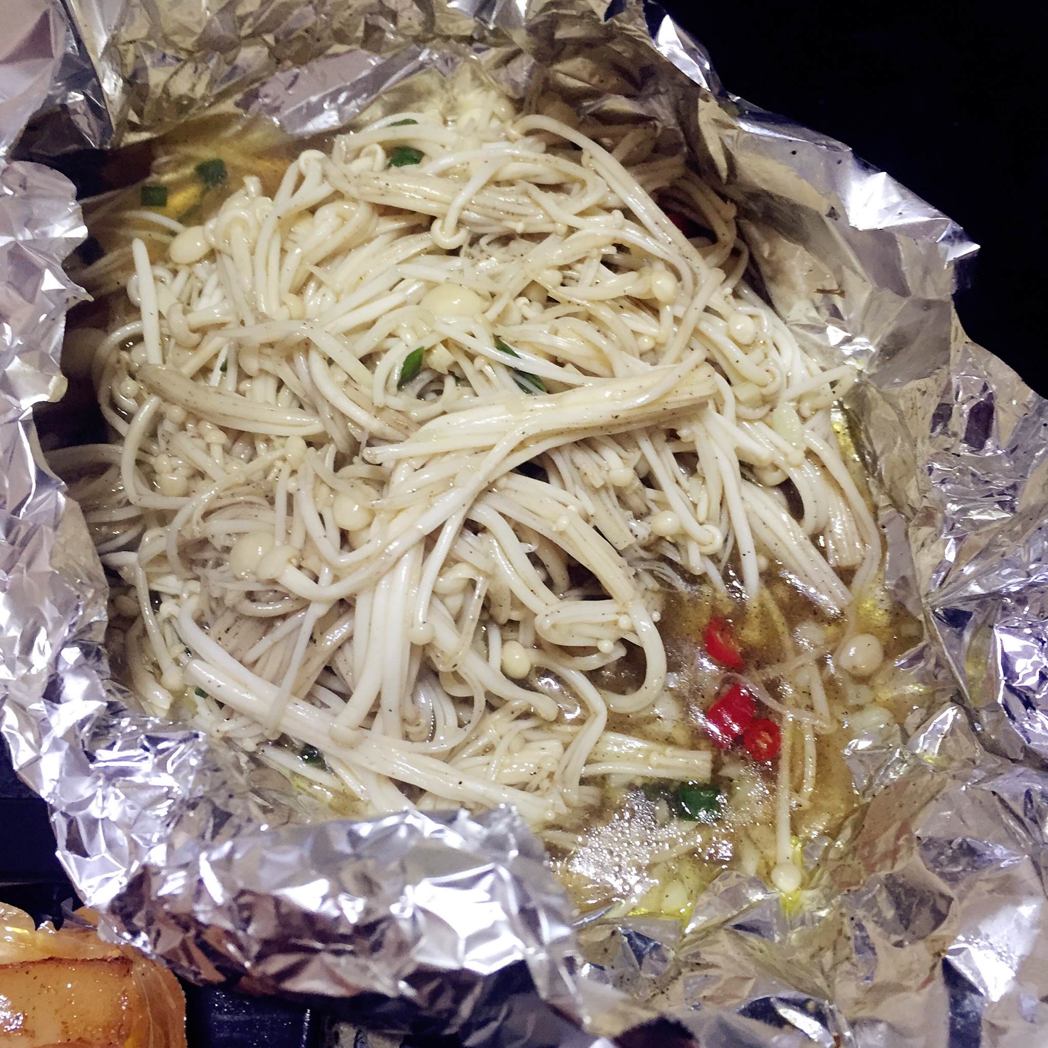 烤箱版 烤金针菇