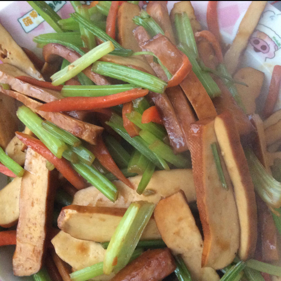 香芹炒豆干