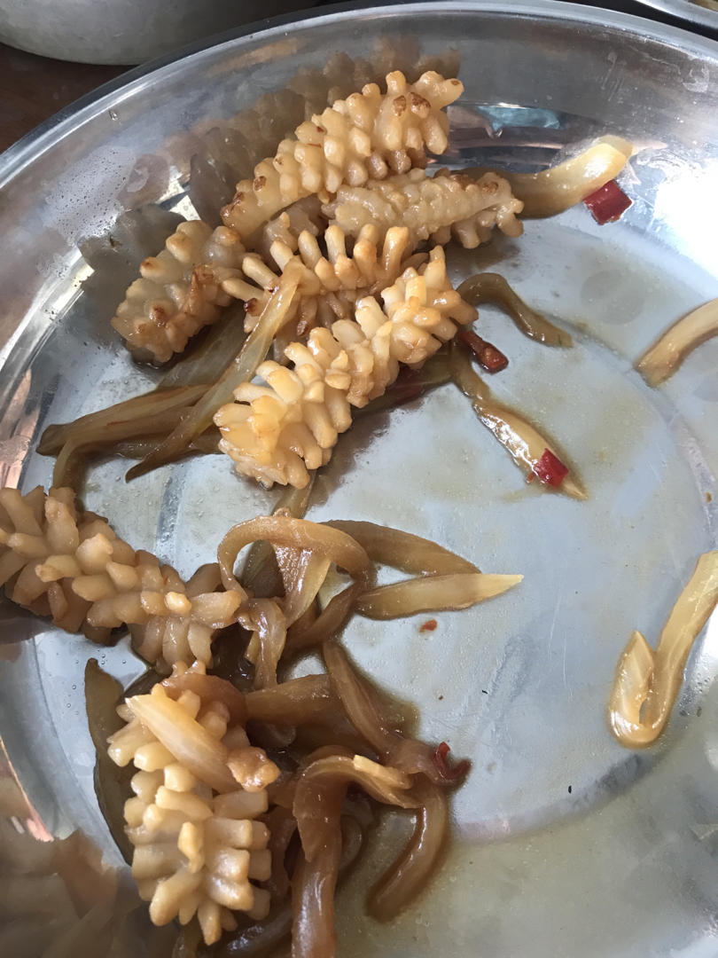 快手5分钟辣炒鱿鱼花