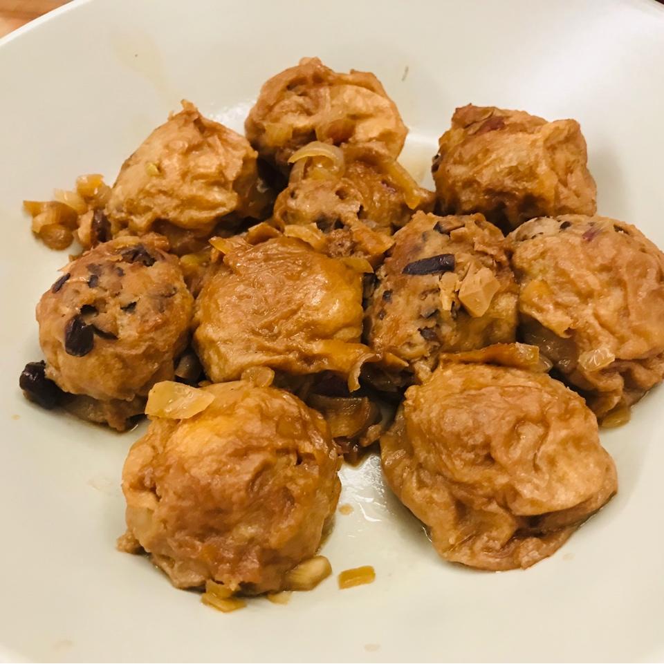 【超超超美味的油面筋酿肉 | 一吃就彻底爱上了，强烈要求你们一定要试试！！】