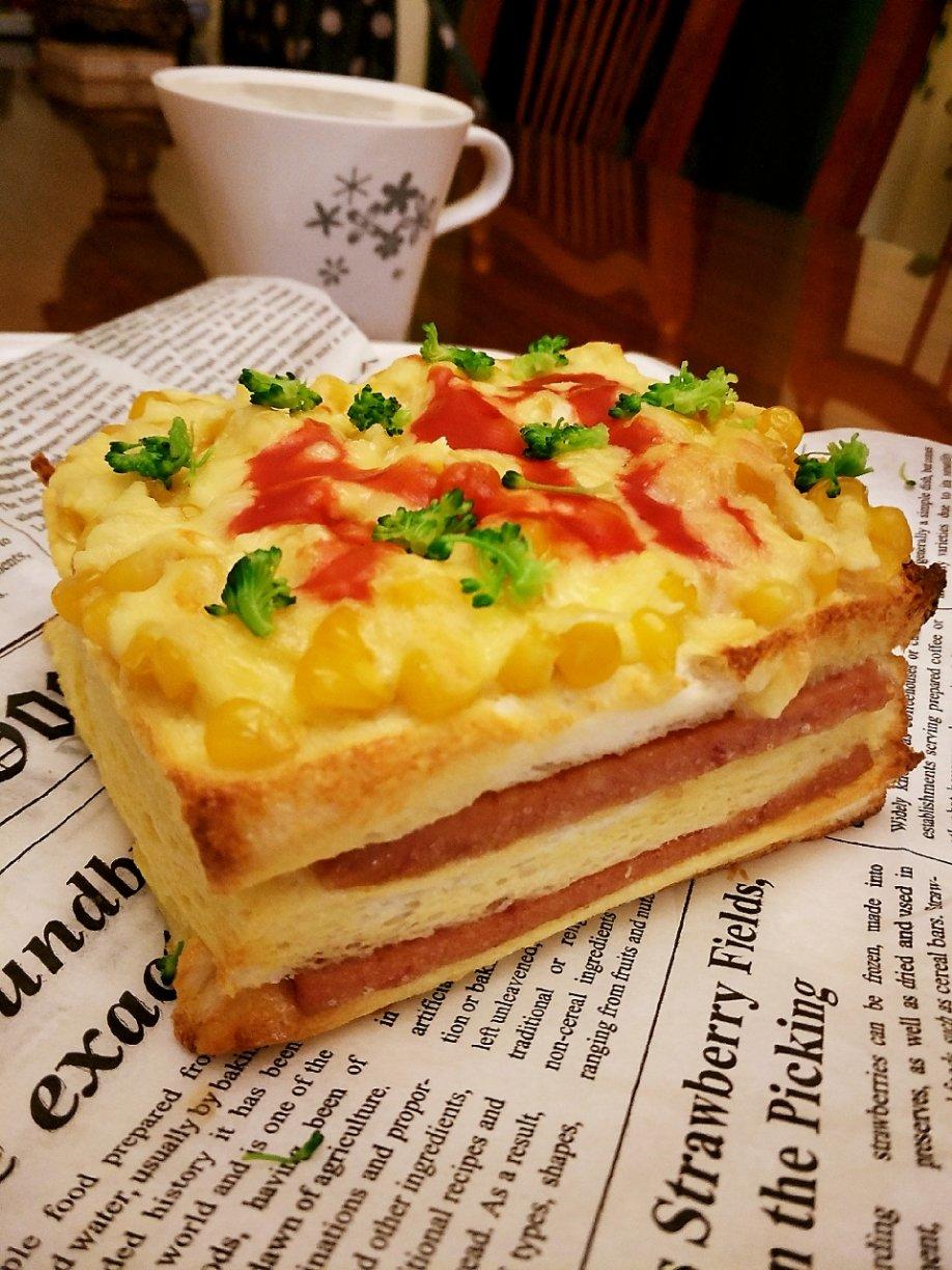 玉米火腿三明治