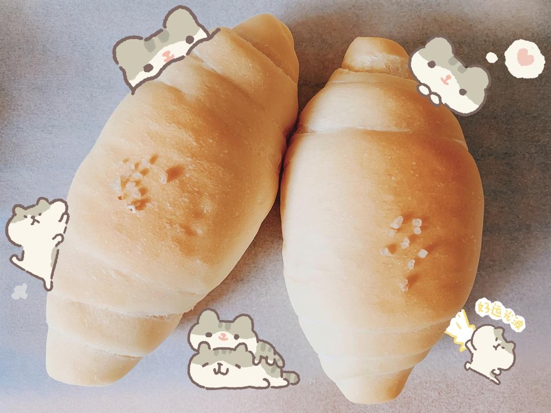 日式盐面包 日式盐可颂-（含整形小视频）