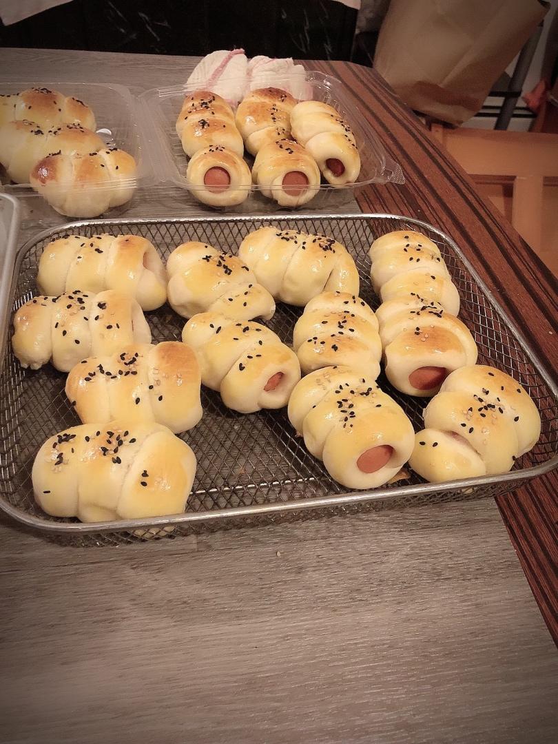 普通面粉做的柔软小餐包