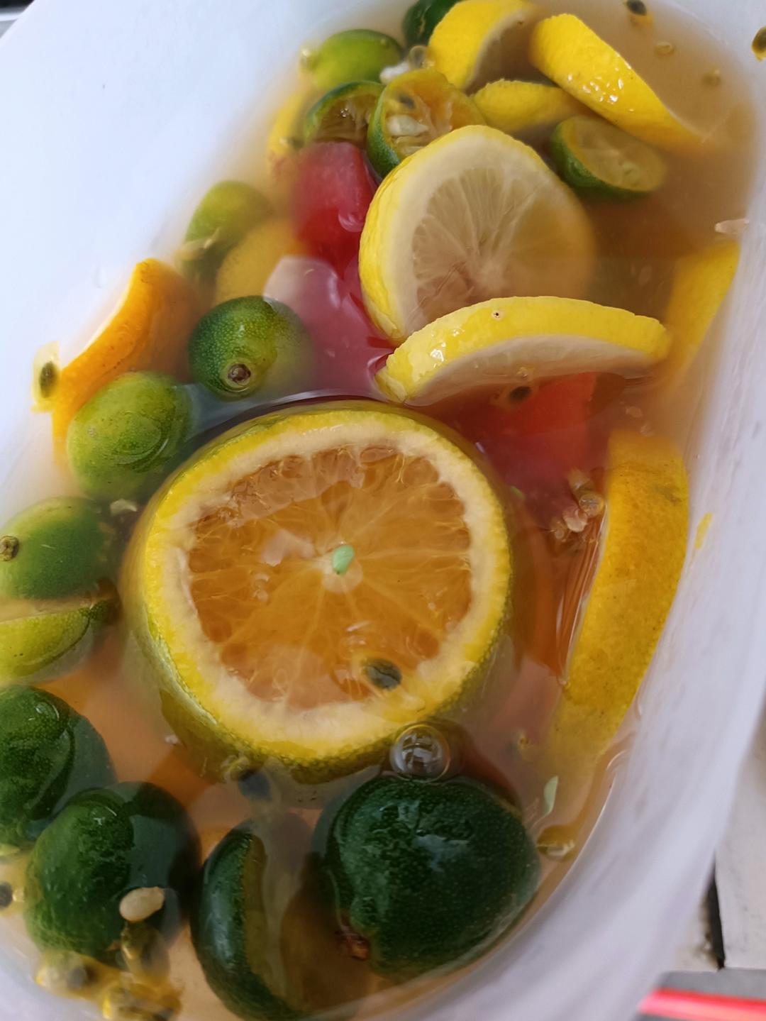 自制无敌好喝夏日解腻水果茶🍊完爆饮品店，新手百分百成功，试试就知道