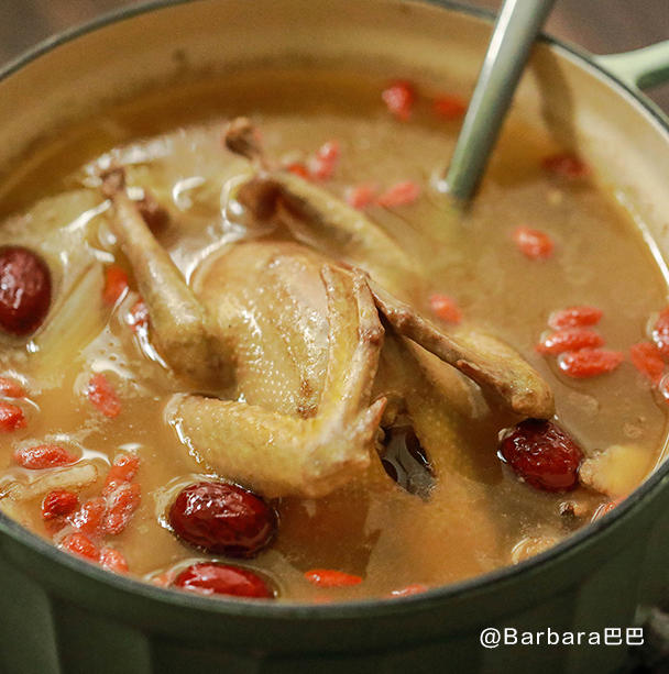 当归黄芪杞枣山药乳鸽汤【5月北鼎珐琅铸铁锅食谱】的做法